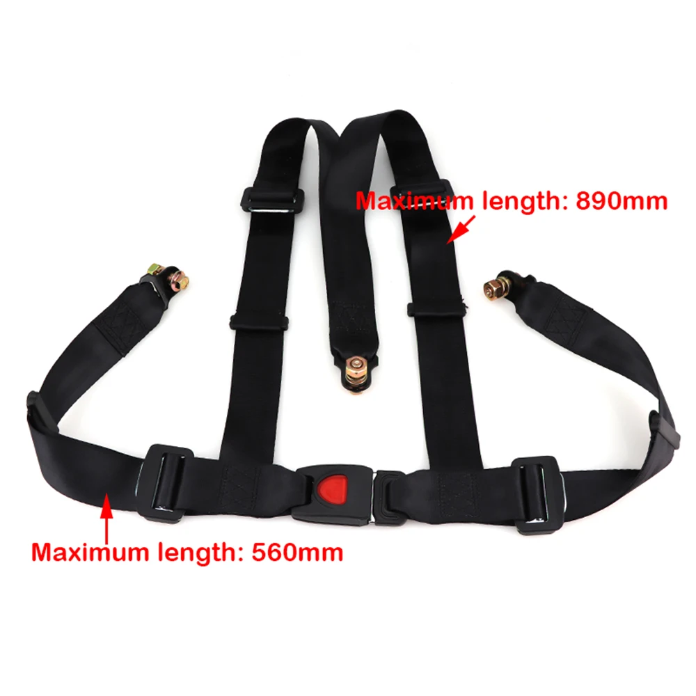 Universal 3 Point Seat Belt Kit Easy Install for 150cc 250cc Go Kart Buggy ATV UTV