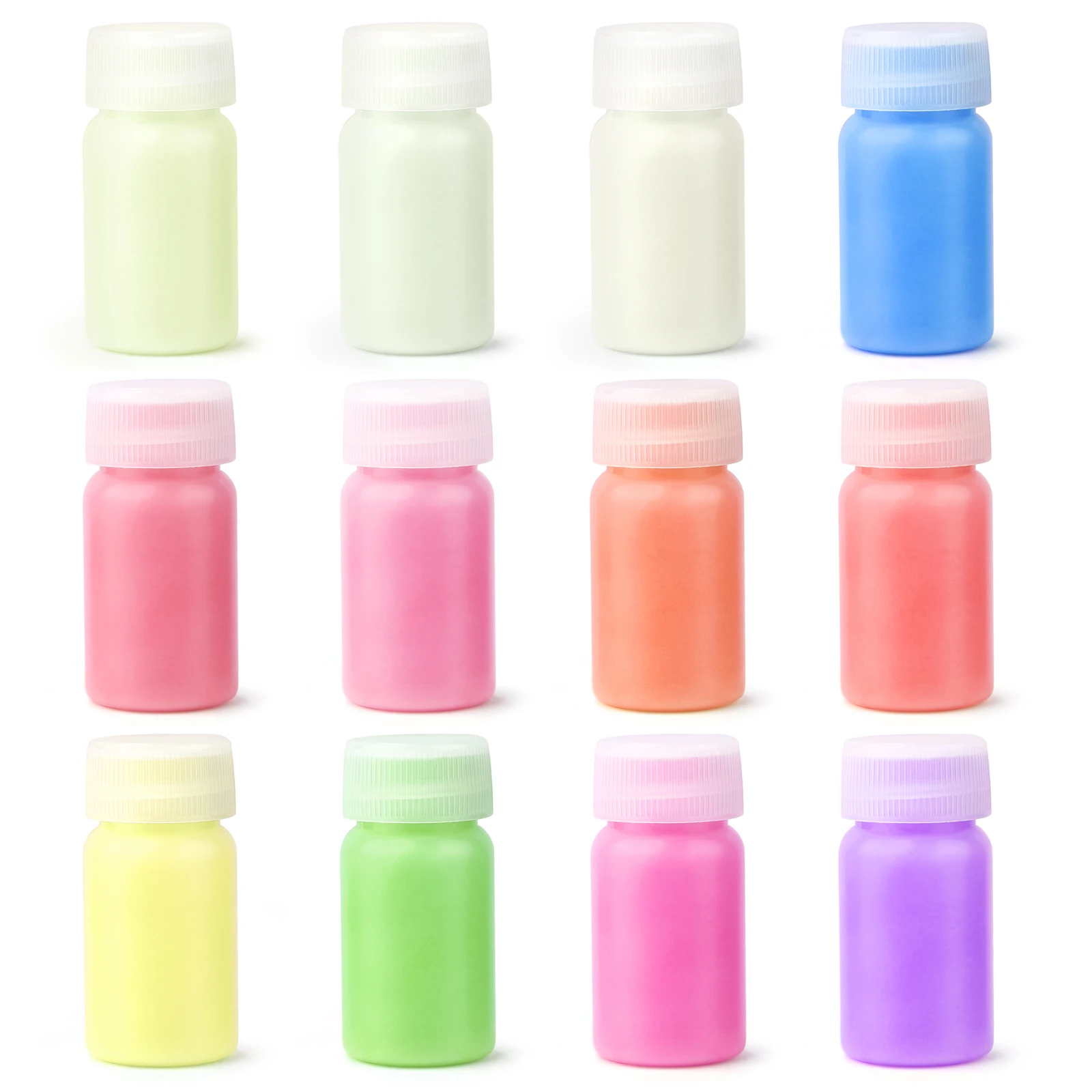 15/30g/Bottle Fluorescent Pigment Long-Lasting Luminous Paints Auto Glow Glow In Dark Acrylic Paints For Artwork Party Supplies