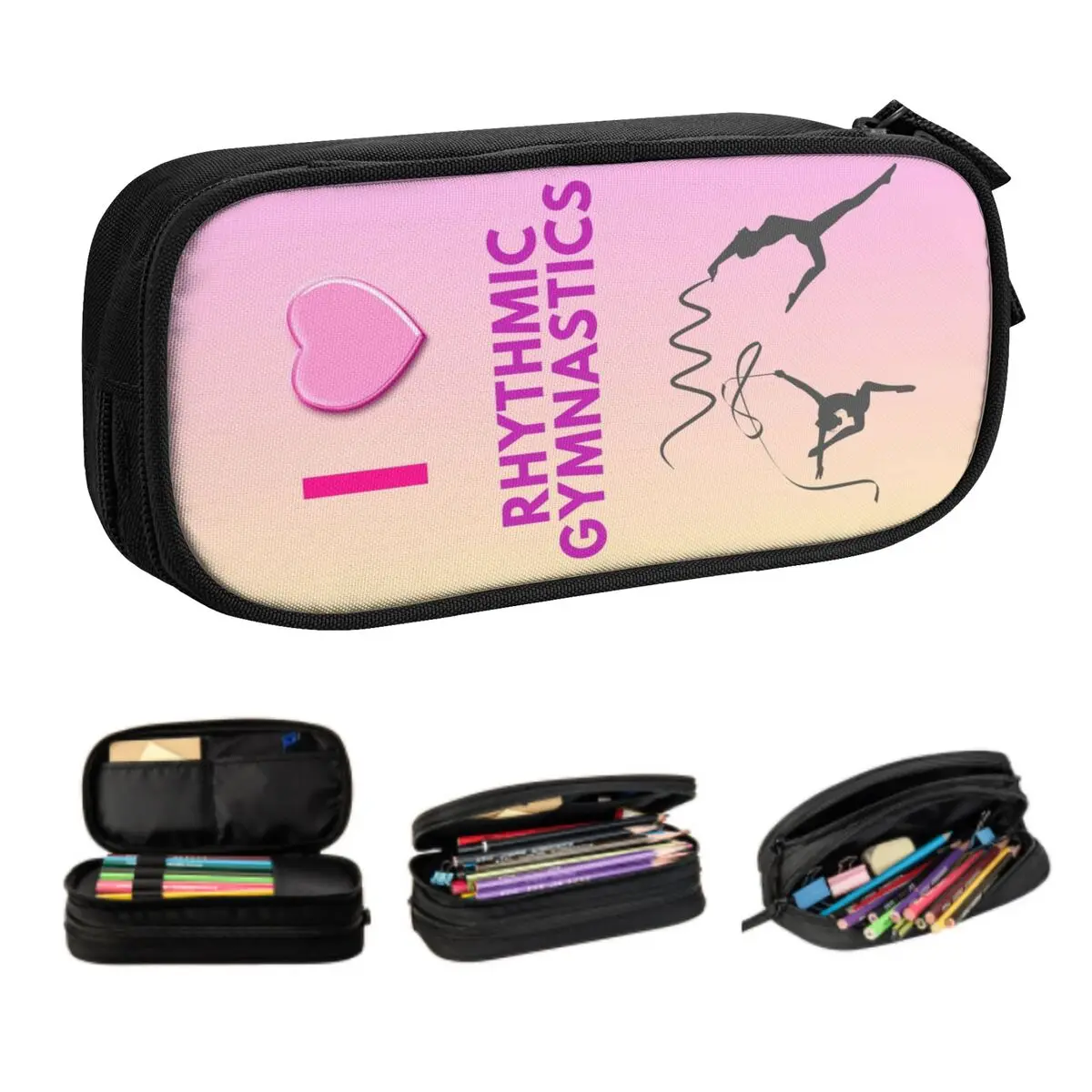 

Индивидуальный школьный карандаш для ритмической гимнастики, большой пенал для мальчиков и девочек, канцелярские принадлежности для студентов