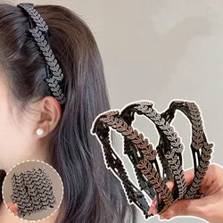 Foldable and Extendable Rhinestone Headband Women Travel Portable Storage Face Wash Makeup Hair Band Hair Hoop Hair Accessories