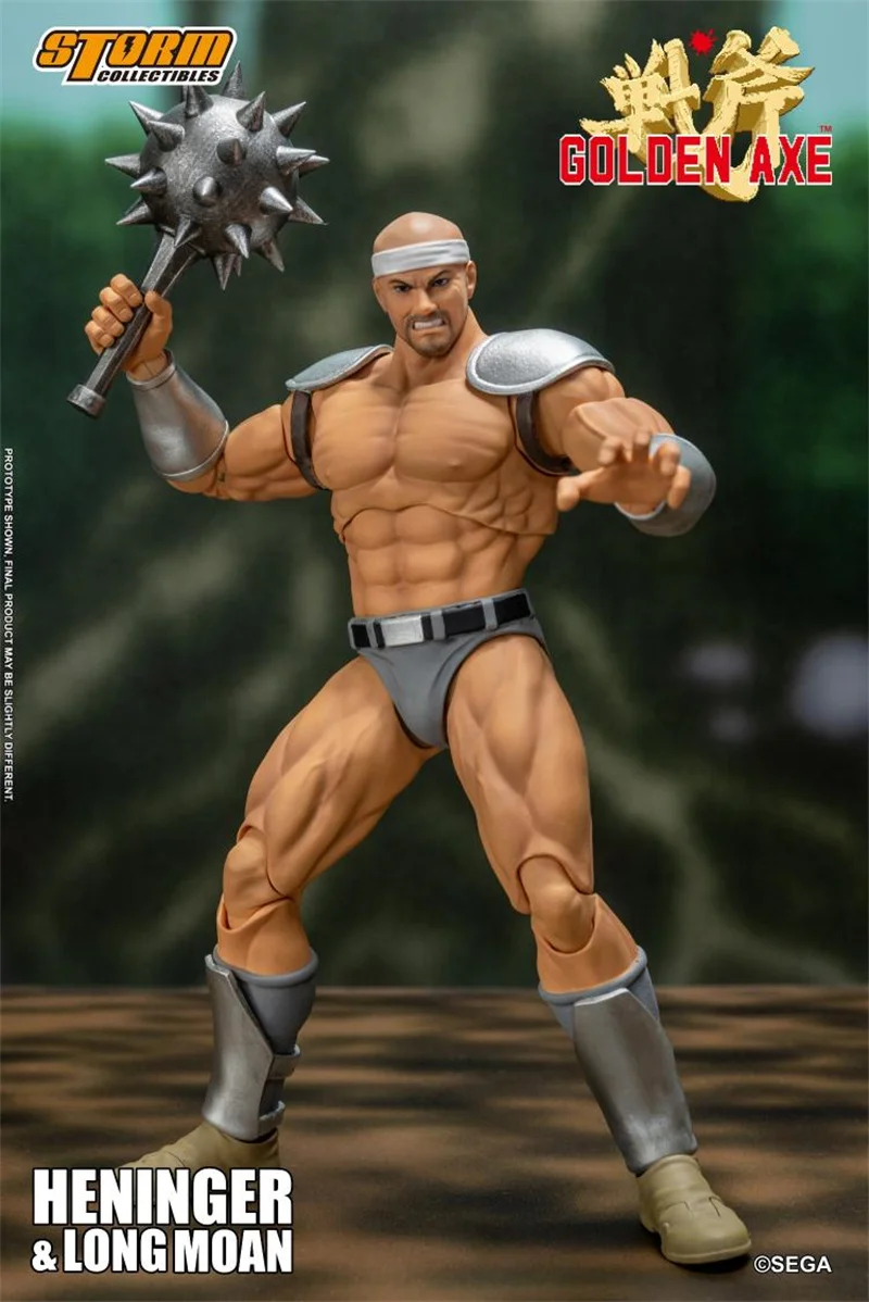 Storm Toys 1/12 Classic Game Arcade Battle Axe Characters HENINGER+LONG MOAN Double People 6Inch Action Figure Full Set Toy image 5