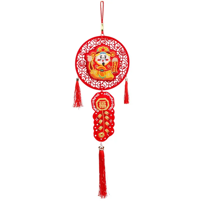 New Year Decoration Lucky Character Pendant 2025 New Style, New Year Celebration Decoration Supplies