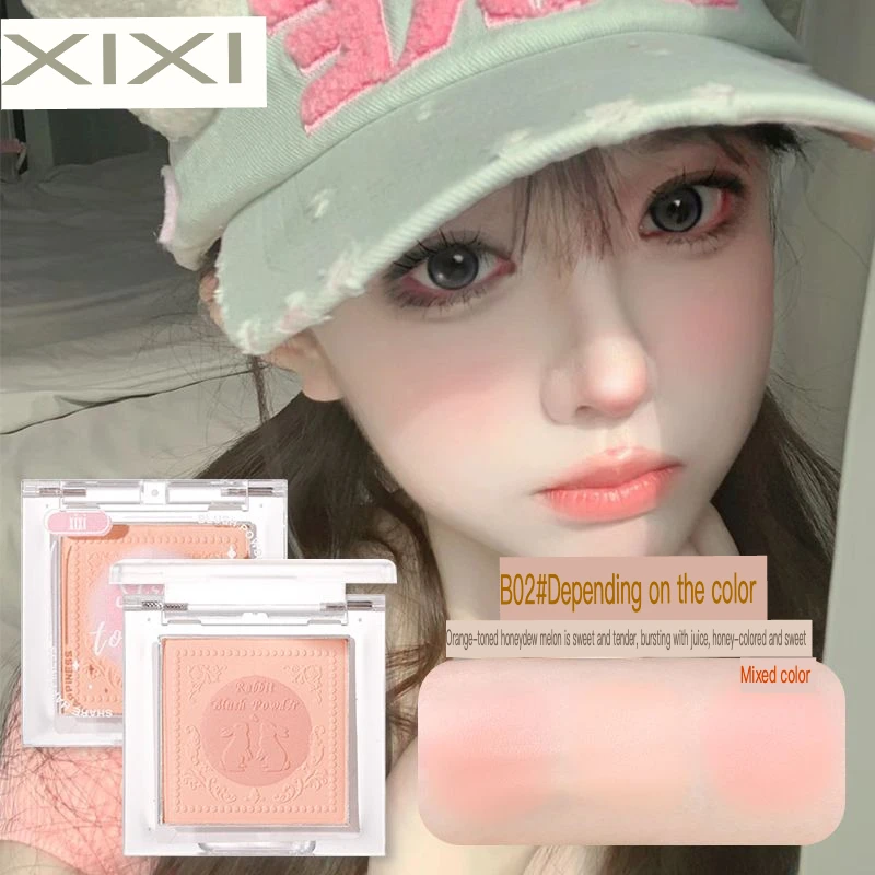 XIghts-Blush sandwich bicolore, document naturel, faible saturation, nu coréen, vent pur, nouvelle plaque de blush, 256