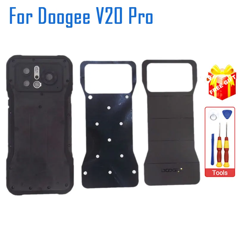 New Original DOOGEE V20 Pro Cover Plate Battery Cover Back Case With Adhesive Backing Accessories For DOOGEE V20 Pro Smart Phone