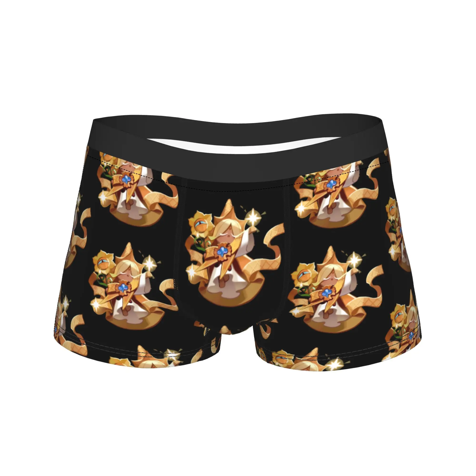 Sexy Boxer Pure Vanilla  Shorts Panties Briefs Men Underwear Cookie Run Kingdom Mid Waist Underpants for Homme S-XXL