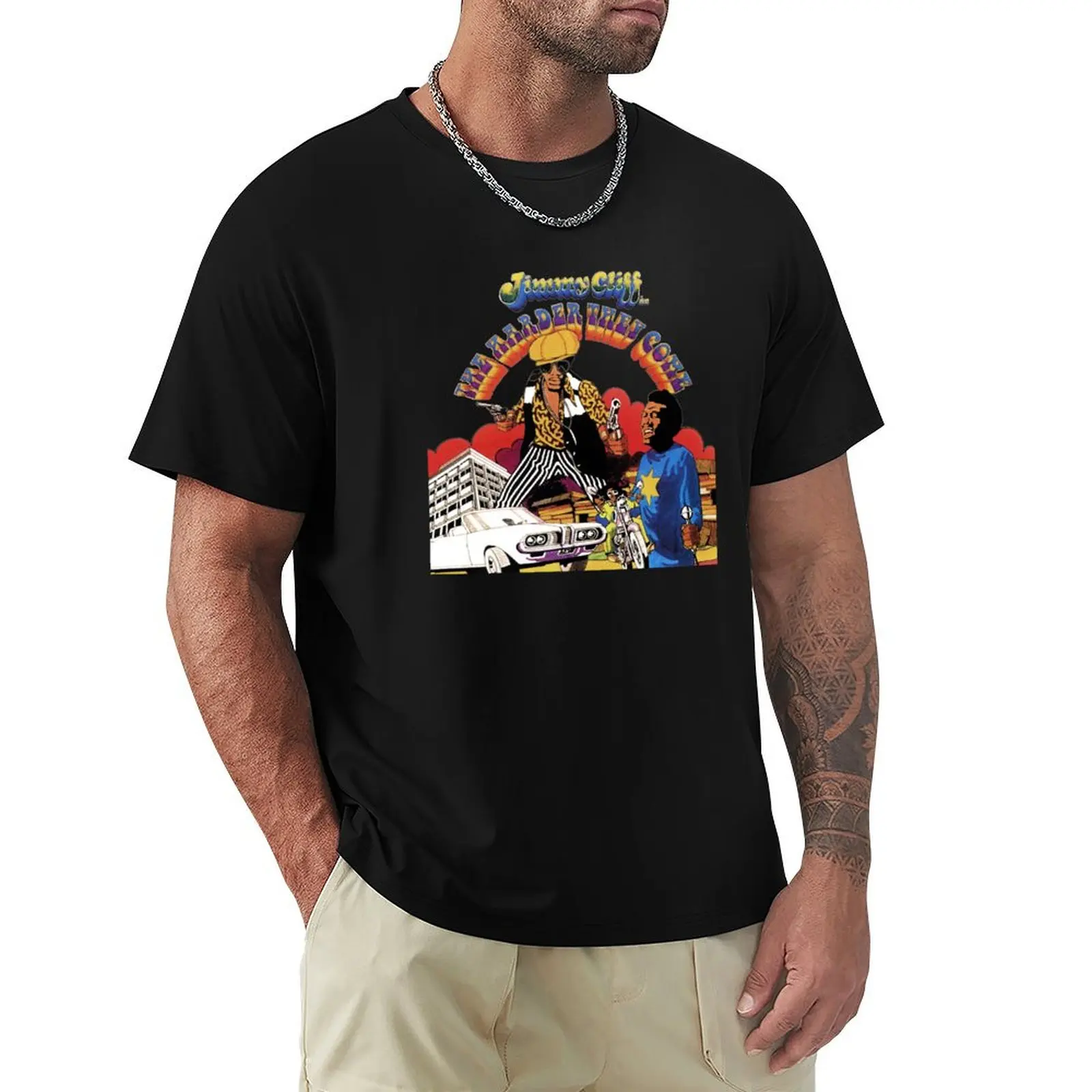 

The Harder They Come T-Shirt oversized blue archive designer shirts men clothing