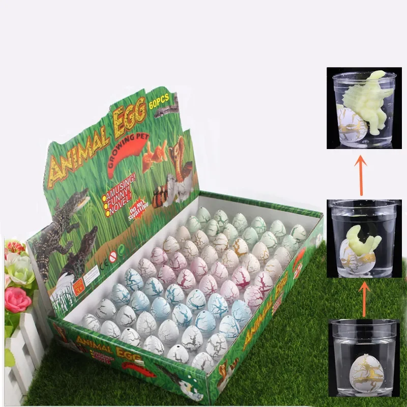 

Dinosaur Egg Dino Eggs Toy Colorful Crack Soaking In Water Grow Hatched Science Kit Novelty Birthday Assorted Color Party Favor