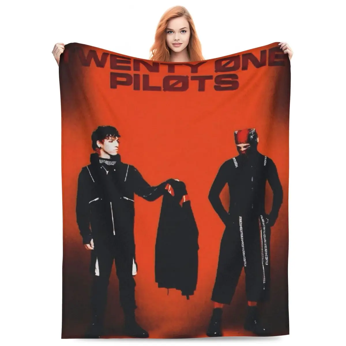 

T-Twenty One P-Pilots Blanket Fleece Sofa Throw Blanket Multi-function Throw Blankets for Bedroom Office Throws Bedspread Quilt
