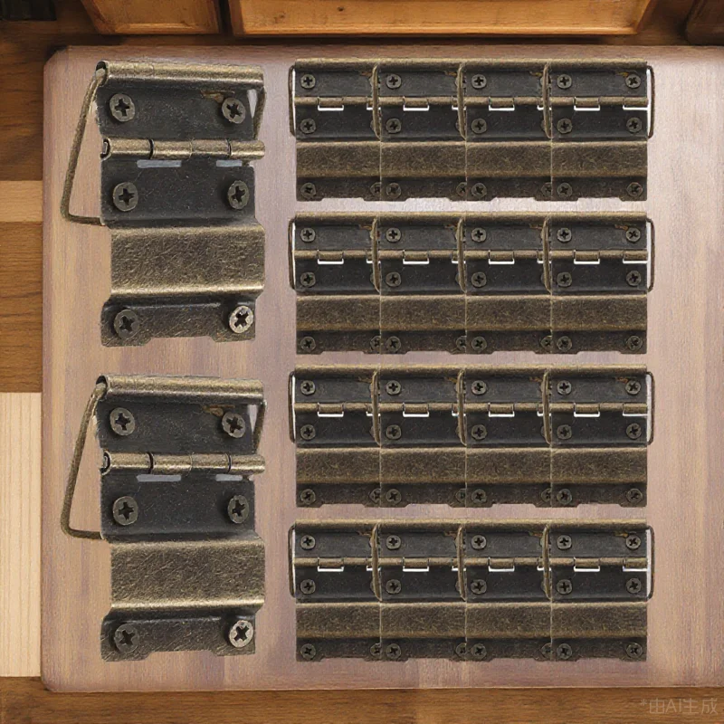 

30pcs Mini Iron For Wooden Box Small Metal Hinges Jewelry Case Craft Box Hinge Decorative Hinges Wood Case Hardware Fittings