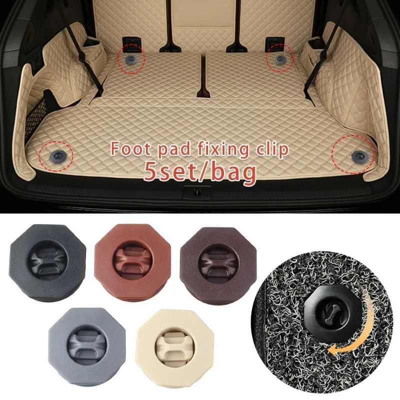 8Pcs Car Floor Mat Clips Fastener Buckles Holders Carpet Clip Sleeves Retention Retainer Styling Tool Auto Interior Accessories