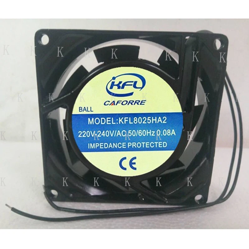 

C New FOR KFL KFL8025HA2 220V-240V AC 50/60HZ 0.08A 2 wire cooling fan #xz