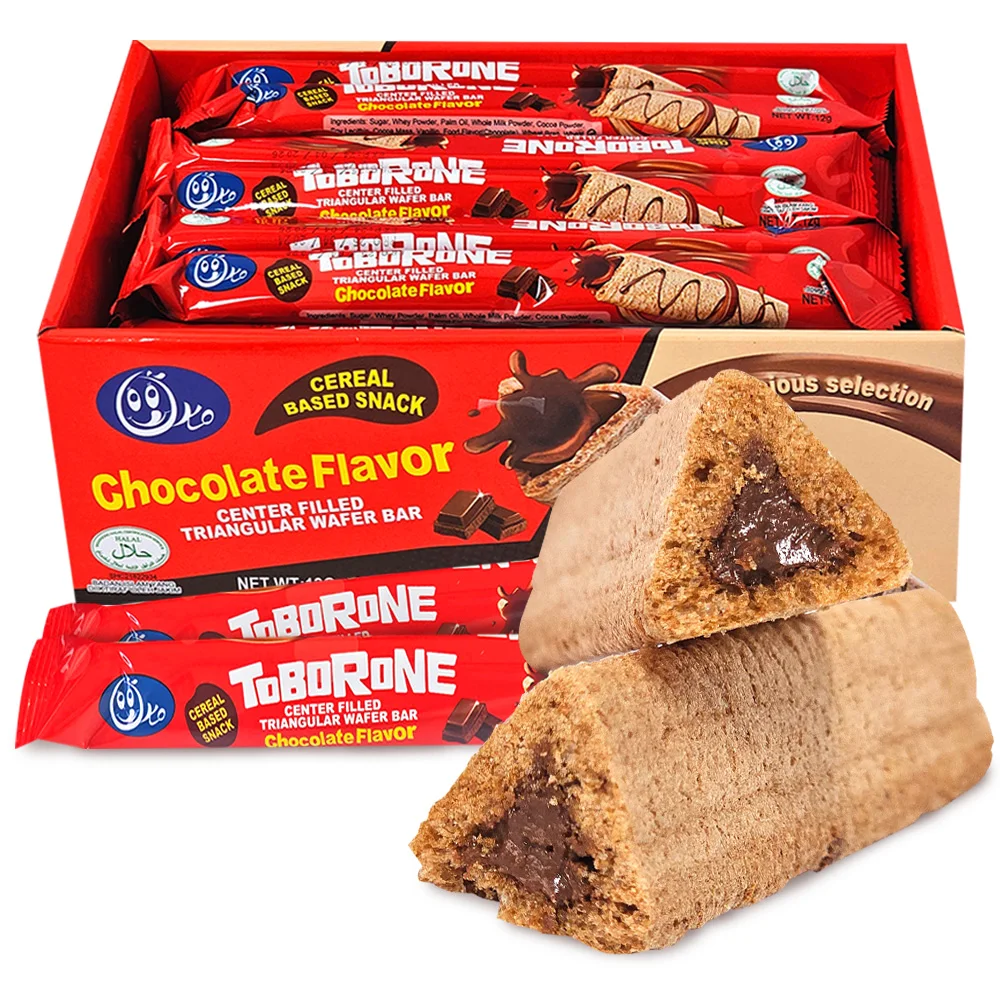1 caja (30 boca) Galletas snack oblea sabor chocolate Oco
