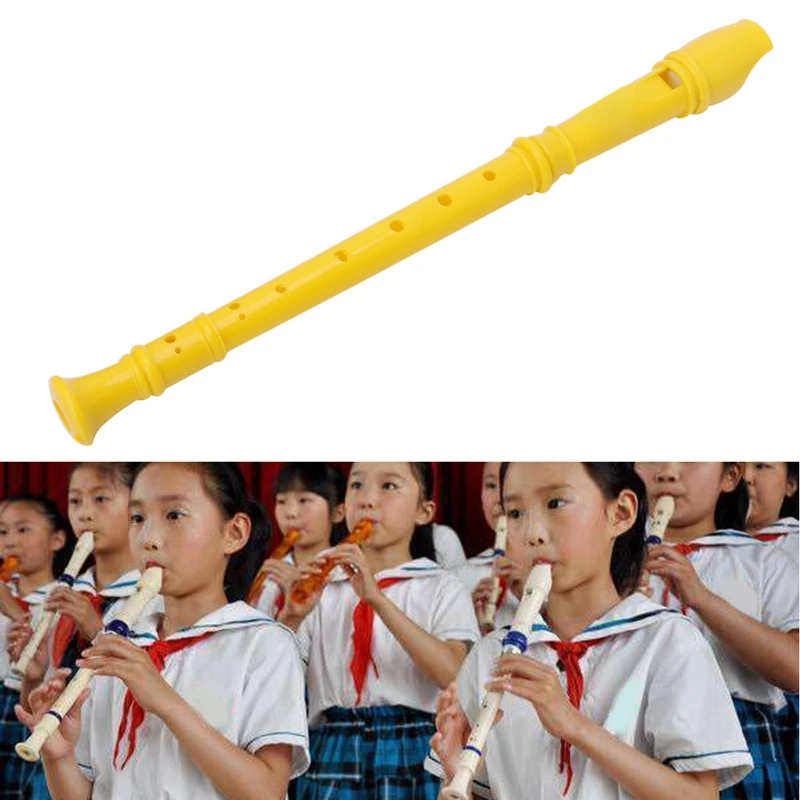 Plastic Instrument Musical Soprano Recorder Long Flute 8 Holes