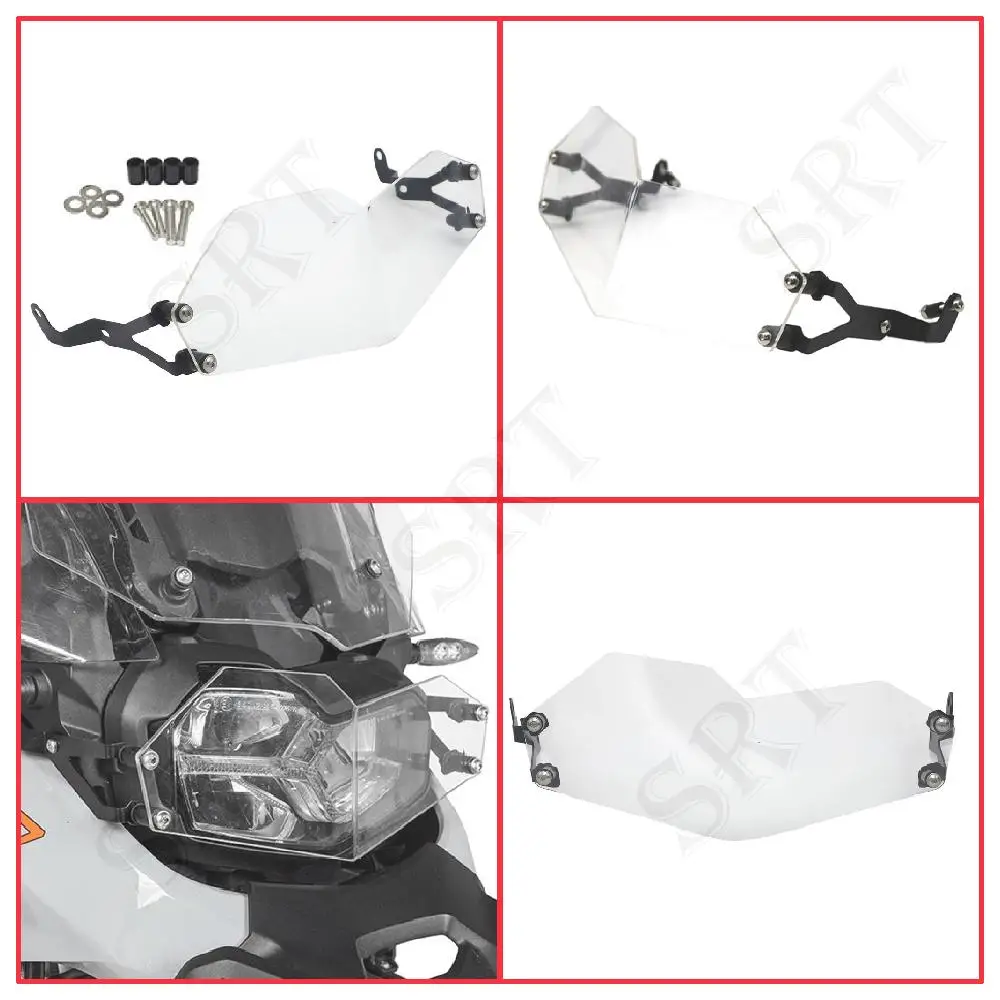 Fit For BMW F850 GS ADV Motorcycle Accessories Headlight  Acrylic Guard Transparent Protective Cover F750GS F850GS 2018-2022