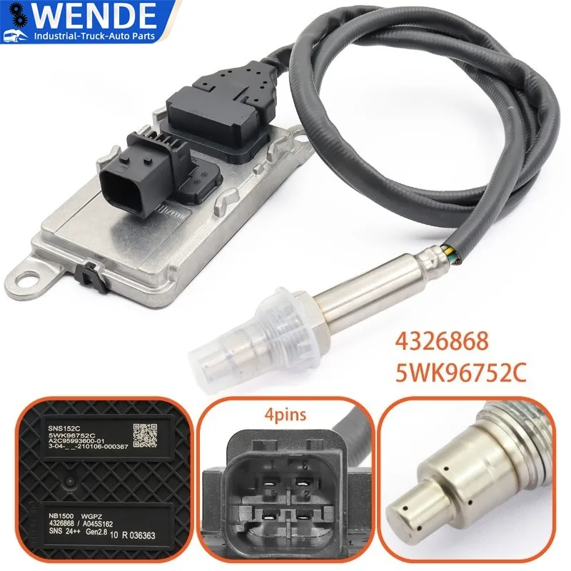 

OEM 5WK96752C 4326868 автозапчасти 24 В азотный кислородный датчик для двигателя Cummins