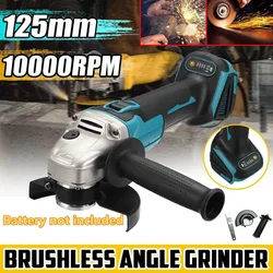 18V 100/125mm Cordless Brushless Angle Grinder for Makita Li-ion Battery ( NOT INCLUDE BATTERY)