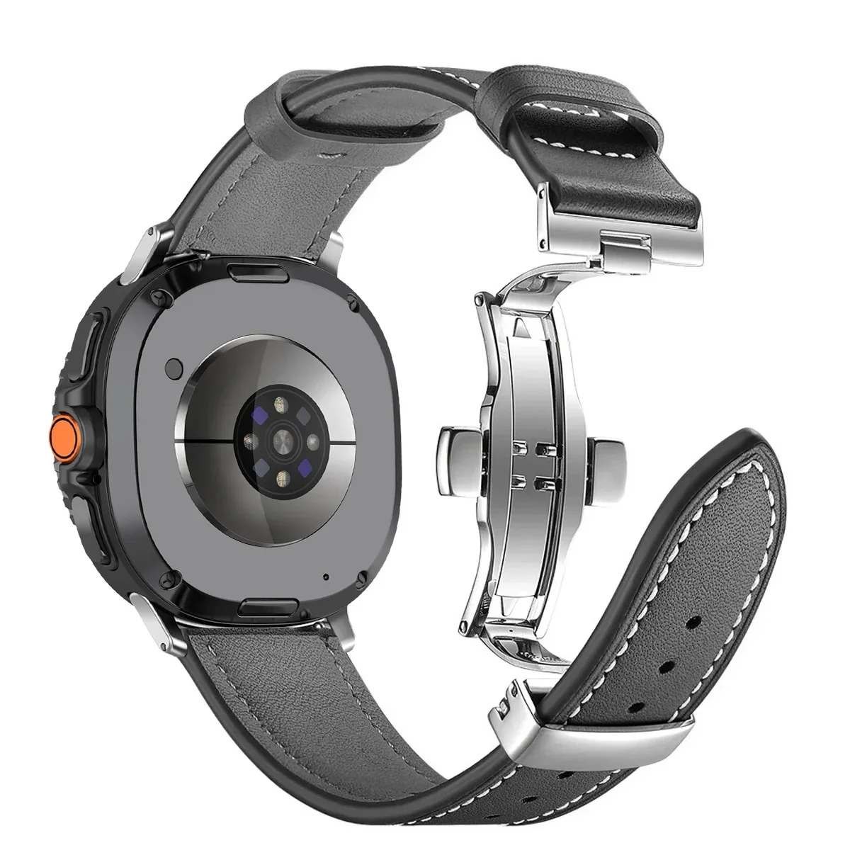 Premium-Lederarmband für Samsung Galaxy Watch 8 9 40mm 44mm Business-Armband für Galaxy Watch 8 Classic 46mm Smartwatch-Armband – Detail 19