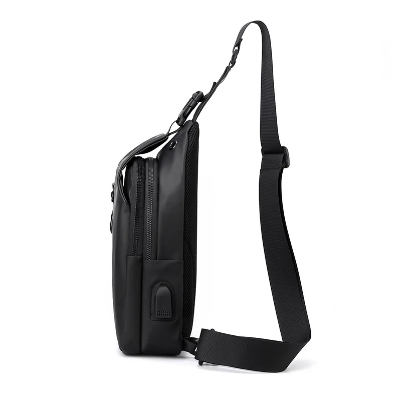 クロスボーダーメンズチェストバッグ新型大型シングルショルダー斜め掛けバイク用トレンドバックパックカジュアル防水バッグ
