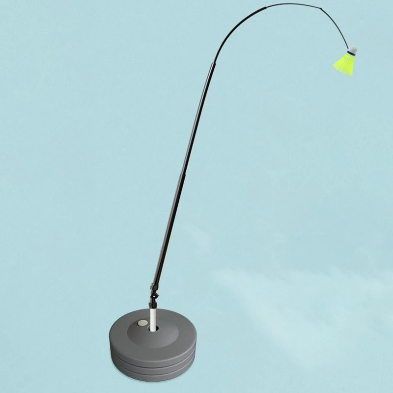Adjustable Rebound Badminton Trainer Stable Badminton Swing Practice Device Durable Shuttlecock Trainer Portable Sport Equipment