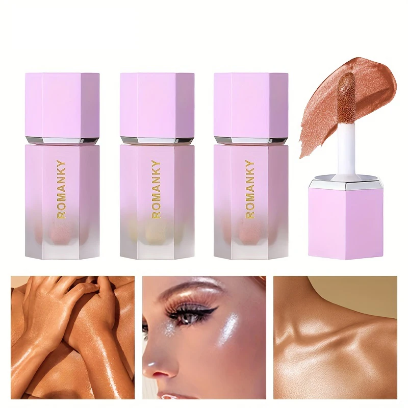 Glitter Highlighter Set Lasting Luminous Face Body Highlighter Face Highlighter Holiday Party Makeup