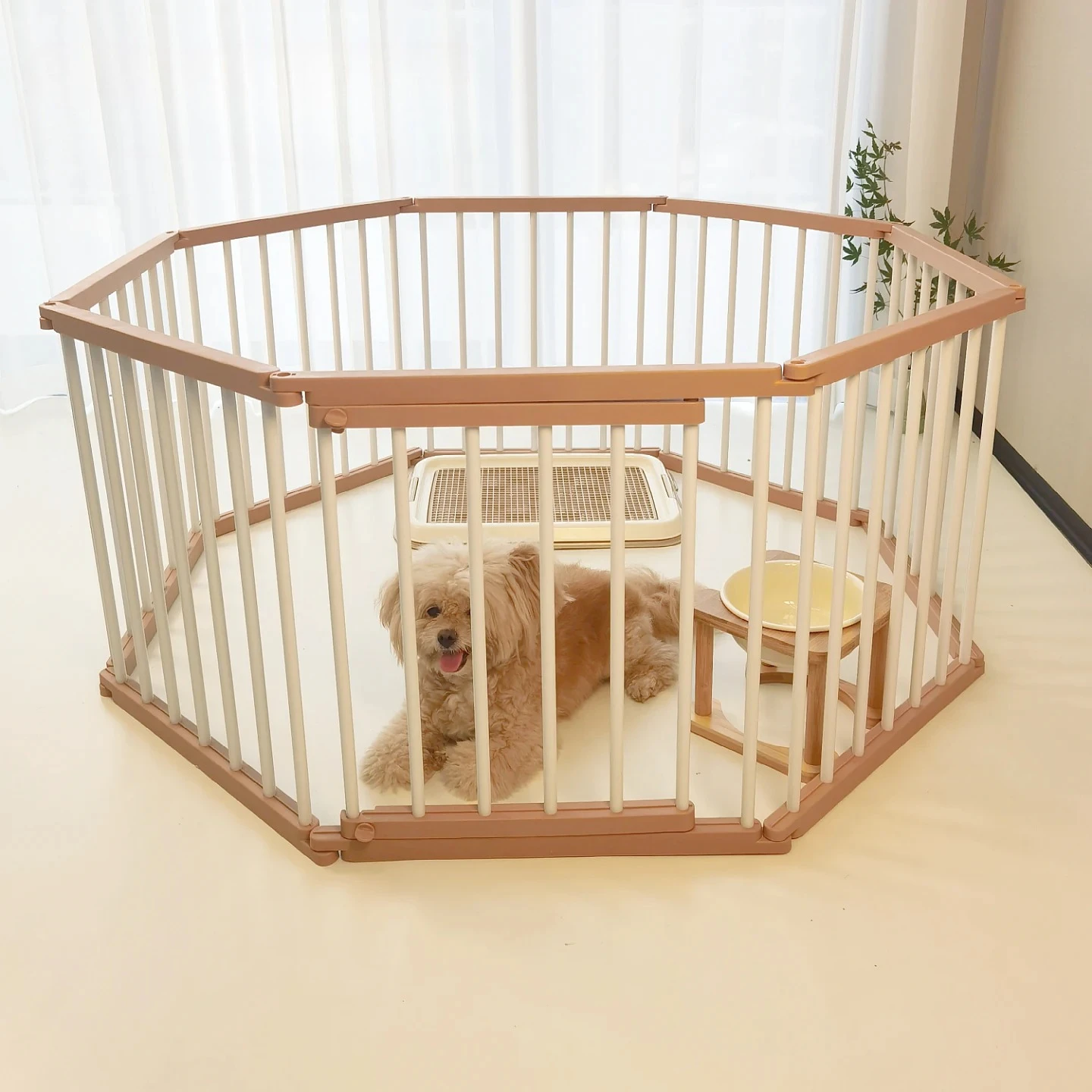 Grating Equipment Dog Fence Balcony Outdoor Folding Stair Gate Dog Fence Kennel Playpen Modular Malla Para Perros Dog Supplies