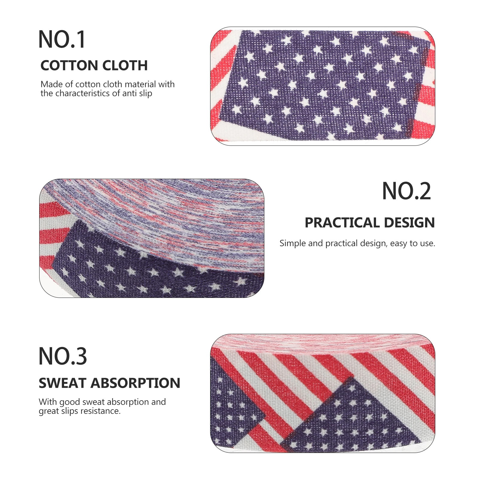 

1pcs Anti-Slip Breathable Cotton Racket Grip Tape Wrap Sticker Protector Shockproof Sweatproof Long-Lasting Comfortable