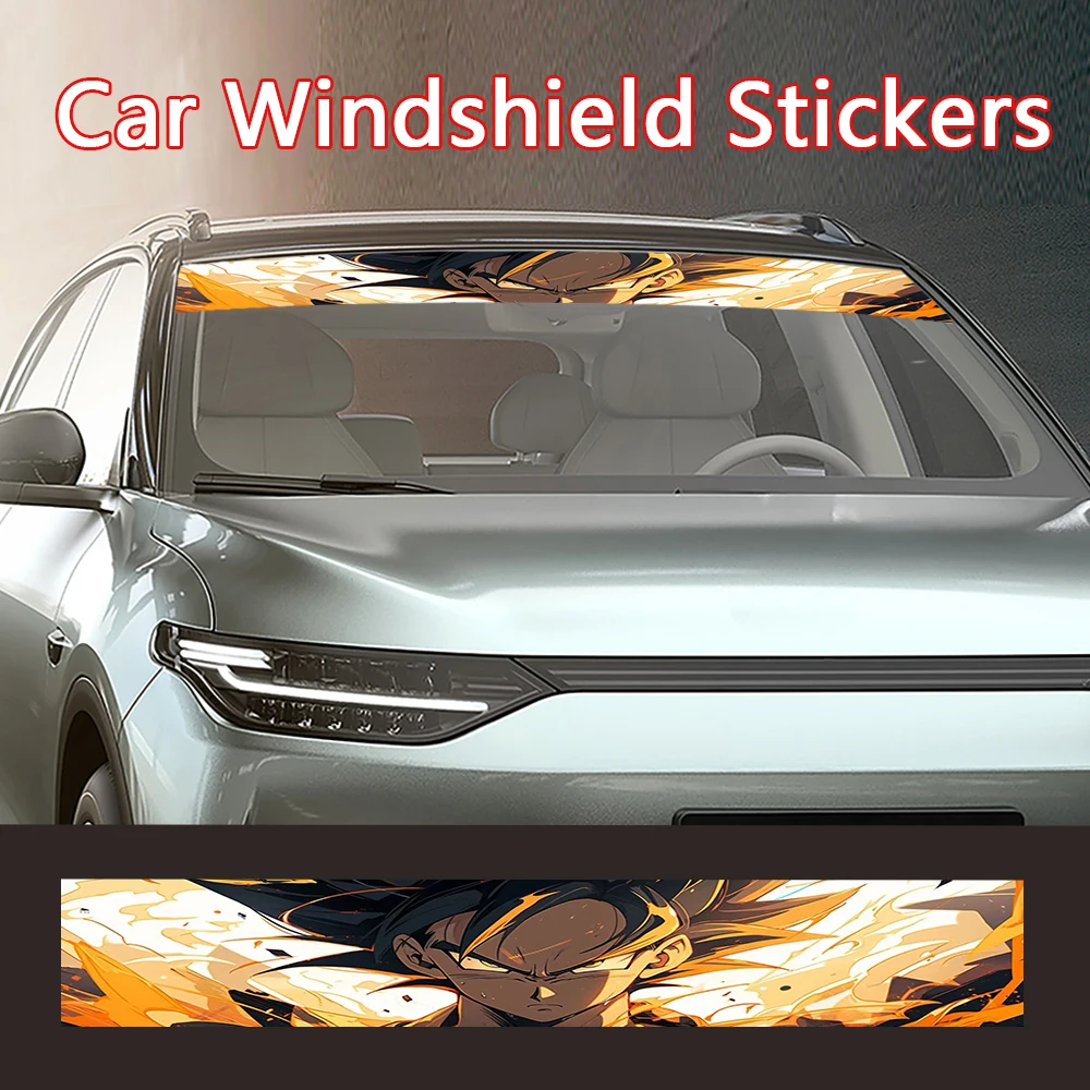 

Крутые наклейки на лобовое стекло автомобиля для мальчиков, аниме, авто, переднее и заднее лобовое стекло, задний козырек от солнца, декоративные наклейки, наклейка