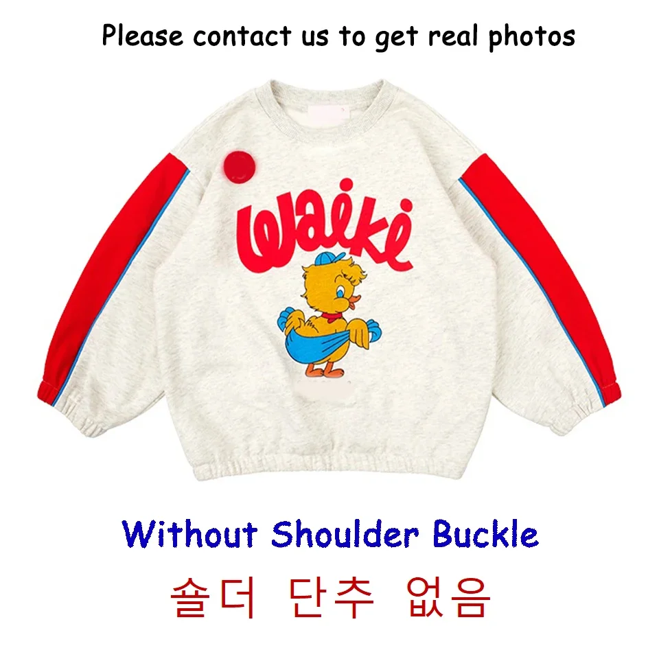 BEBE Korean Winter Teen Girl Clothes Cartoon Pullover Hoodies Sweatshirt Pants Top Trousers Suits Zipper Toddlers Boys Outwear