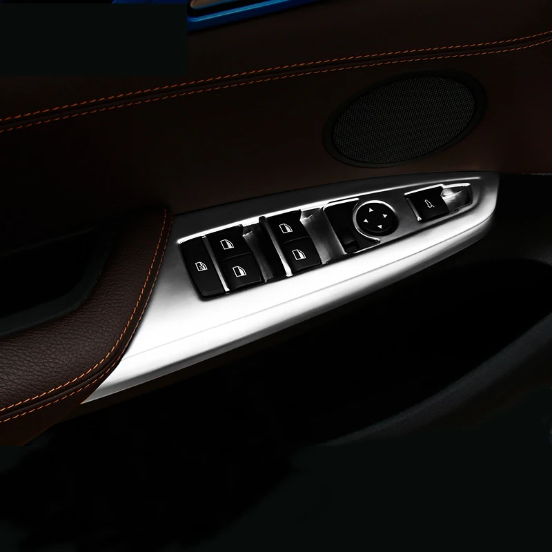 

Car Styling Interior Armrest Window Rise Lift Down Control Switch Door Lock Panel Cover Trim for BMW X3 X4 F25 F26 Accessories