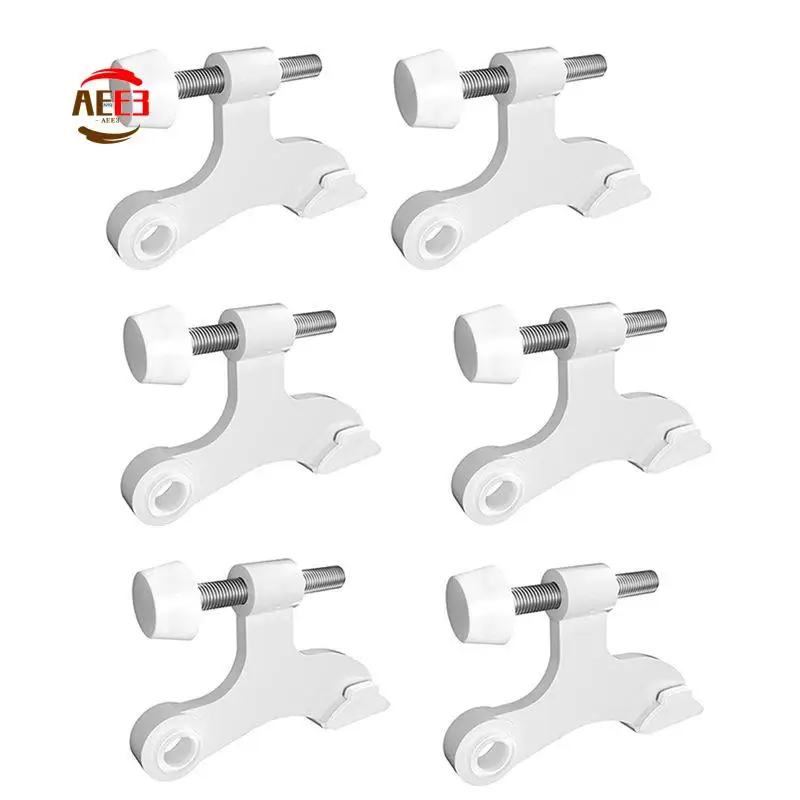 

AEE3-6Pcs Регулируемый дверной ограничитель-петля с резиновым бампером для предотвращения потенциальных повреждений и вмятин на стенах