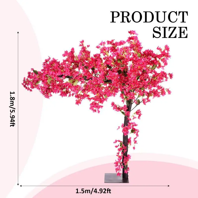 

Artificial Tree Outdoor 6 Ft Artificial Rose Red Fake Tree Faux Tree Decoration Indoor Fake Potted Tree For House Living Room