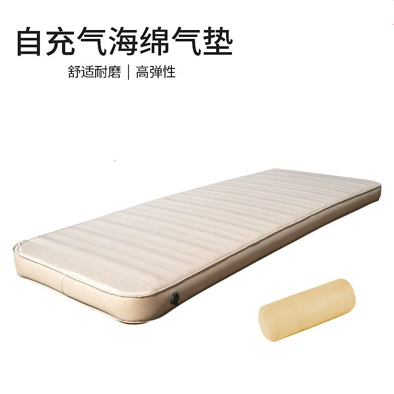 For Mattress Thickened Single Inflatable Pad Automatic Sponge Airbed Outdoor Camping Heighten and Thicken Flocking Bed