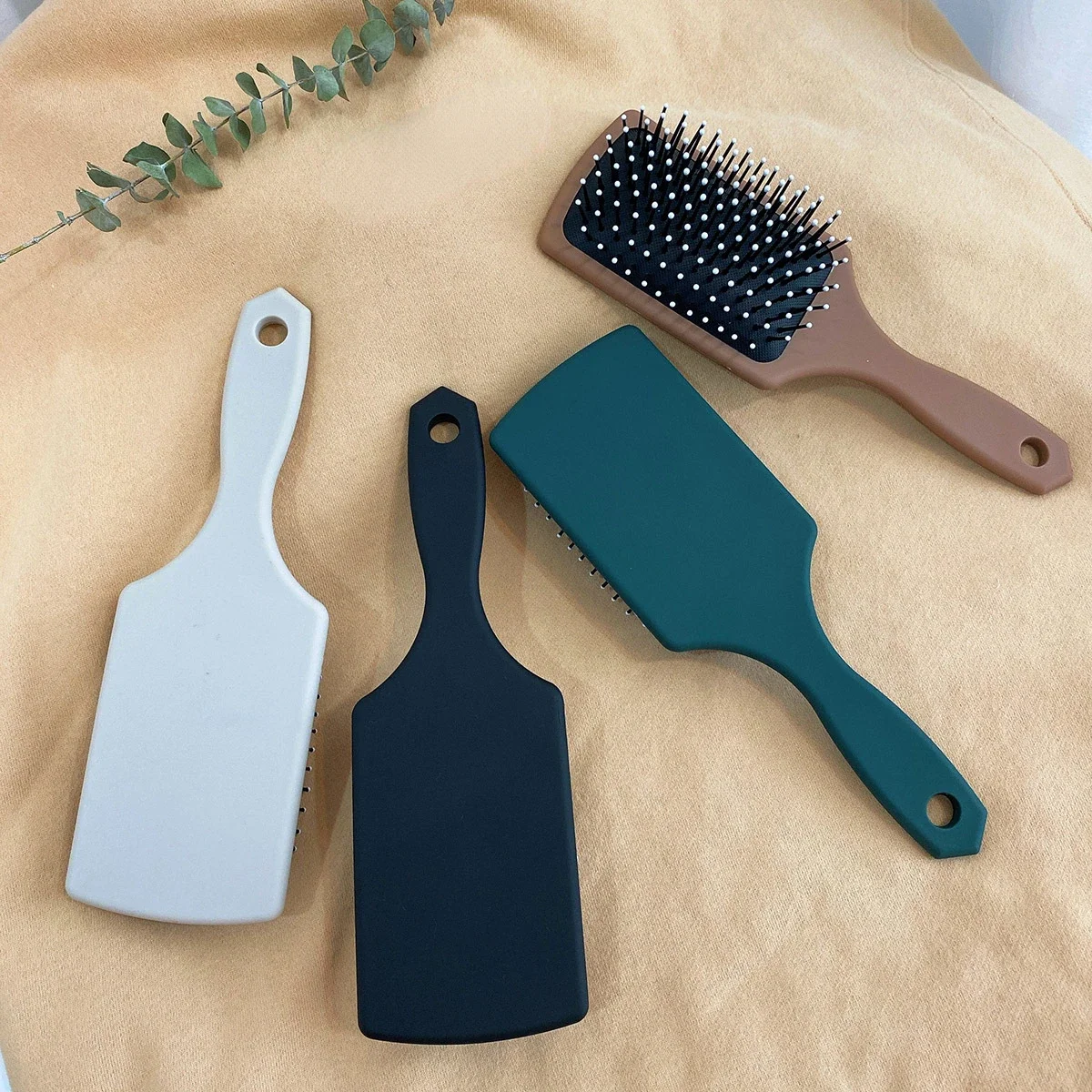 Ins Simple Solid Color Comb Anti-static Massage Comb Student Air Cushion Airbag Comb Styling Hairdressing Tools Barber