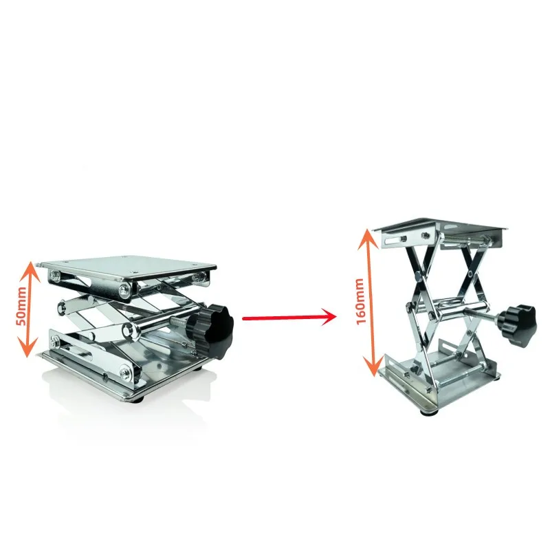 Plate-forme de levage optique en acier inoxydable pour laser, 50mm à 160mm, recommandé pour le levage