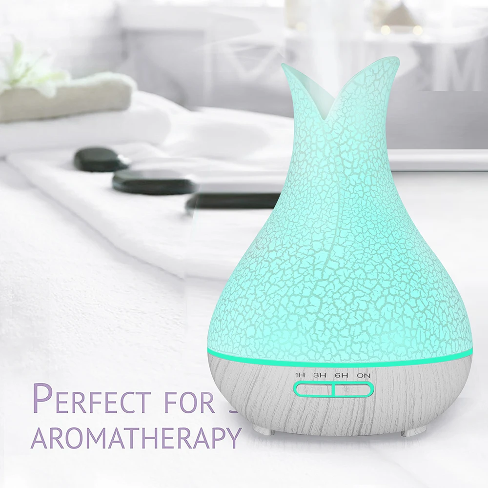 Electric Aroma Diffuser Essential Oil Diffuser Remote Control Air Humidifier Ultrasonic 7 Color LED Lamp Mist Maker Home Office