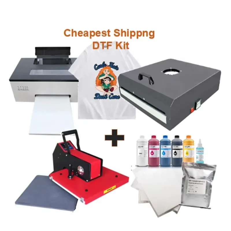 CE Certificate High Quality Dtf Printer Start Kit Heat Transfer T-shirt Printing Film Machine Digital Inkjet A3 A4 Dtf