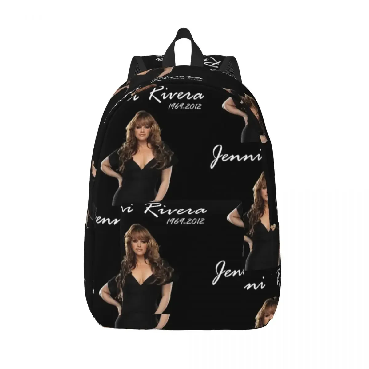 

Jenni Rivera Latin Singer Classical Backpack Sports Student Work Daypack for Men Women College Canvas Bags