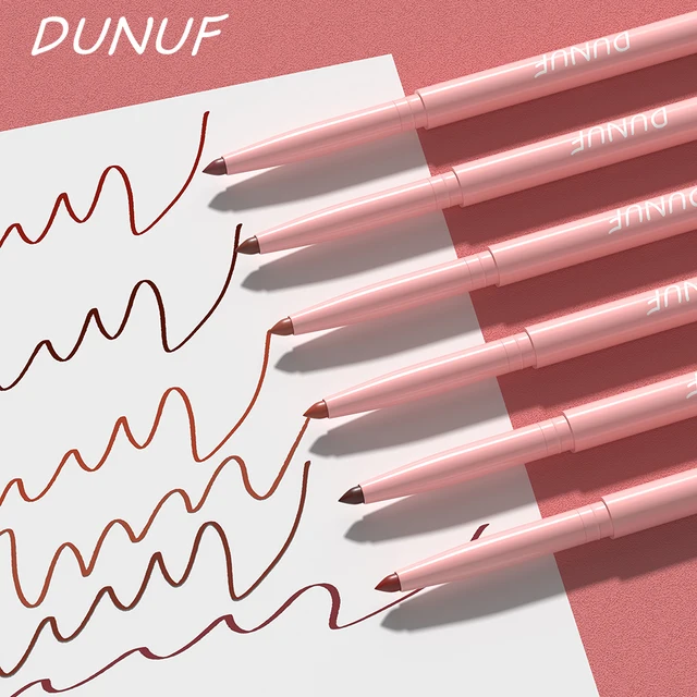 6pcs Lip Liner Pen Set Long-Lasting, Waterproof Sweatproof, Easy Coloring Non-fading Color Rendering Lip Gloss Set Beauty Makeup 3