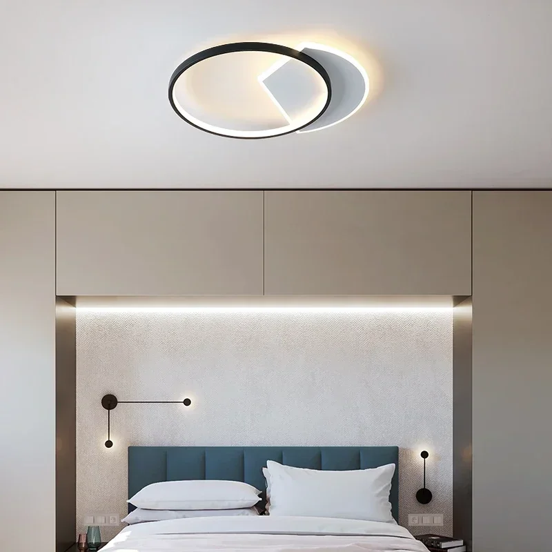 Imagem -03 - Modern Led Ceiling Light For Bedroom Indoor Chandelier Luminária Brilho para Estudo Living Sala de Jantar Cozinha Decoração de Casa