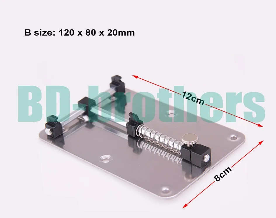 New arrived 12 x 8 cm Stainless Steel Clamp Fixture Holder for Mobile Phone Board Repair Wholesale 20pcs/lot