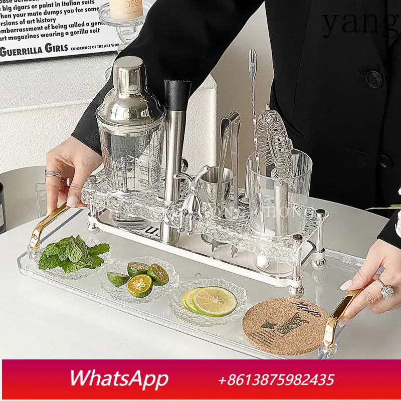 

LMM Stainless Steel Bartender Set Glass Snow Cup Household Premium Bartending Full Set