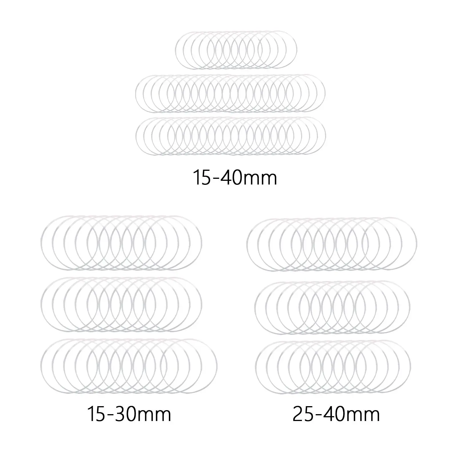 Watch Glass Gasket Watch Parts O Ring Kit for 1.0mm-1.2mm Round Watch Glass