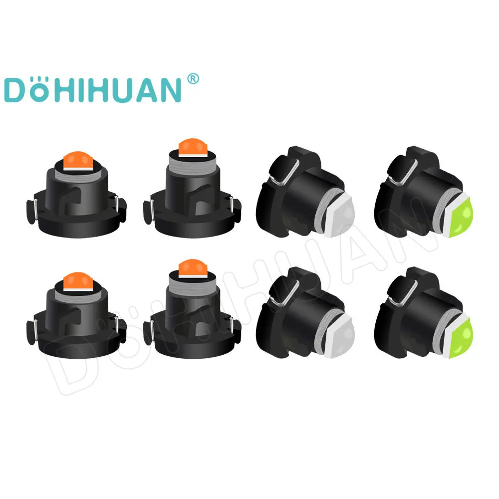 

DOHIHUAN 8PCS T3 T4.2 Led T4.7 Bulb Neo Wedge Warning Switch Radio Dashboard Dash Indicator Panel Lamp Car Instrument Lights