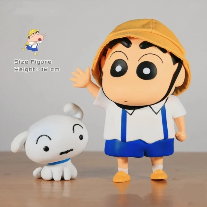 

Оригинальная японская Bandai 18 см школьная карандаш Shin-Chan цветная Аниме Фигурка нохара шиннокэ мультяшная кукла модель подарок