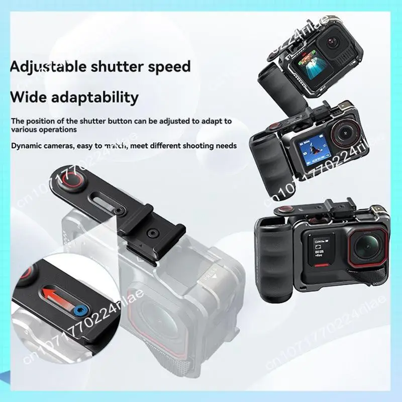 A17Z For Insta360 Ace Pro 2 Street Photography Handle Component Wireless Control Side Handle For Action/Gopro 13 Cameras