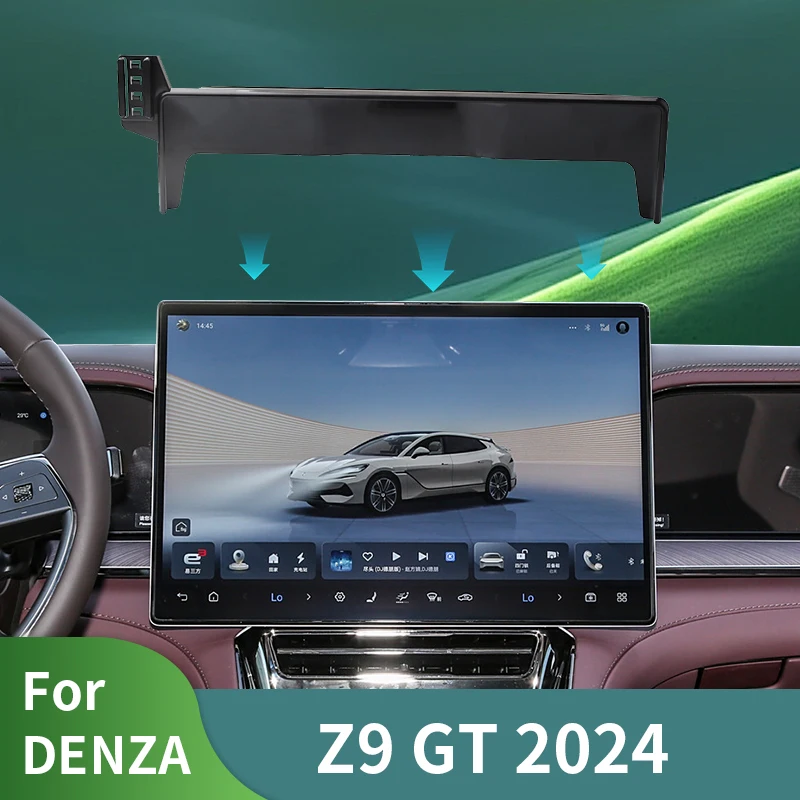 

Special Bracket Base For DENZA Z9 GT 2024 Car Screen Phone Holder Wireless Charging Navigation Mount Interior 17.3 Inch Size