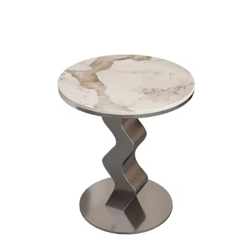 *Light Luxury Corner Coffee Cabinet, Simple Creative Design for Sofa Side, Balcony, or Living Room.
