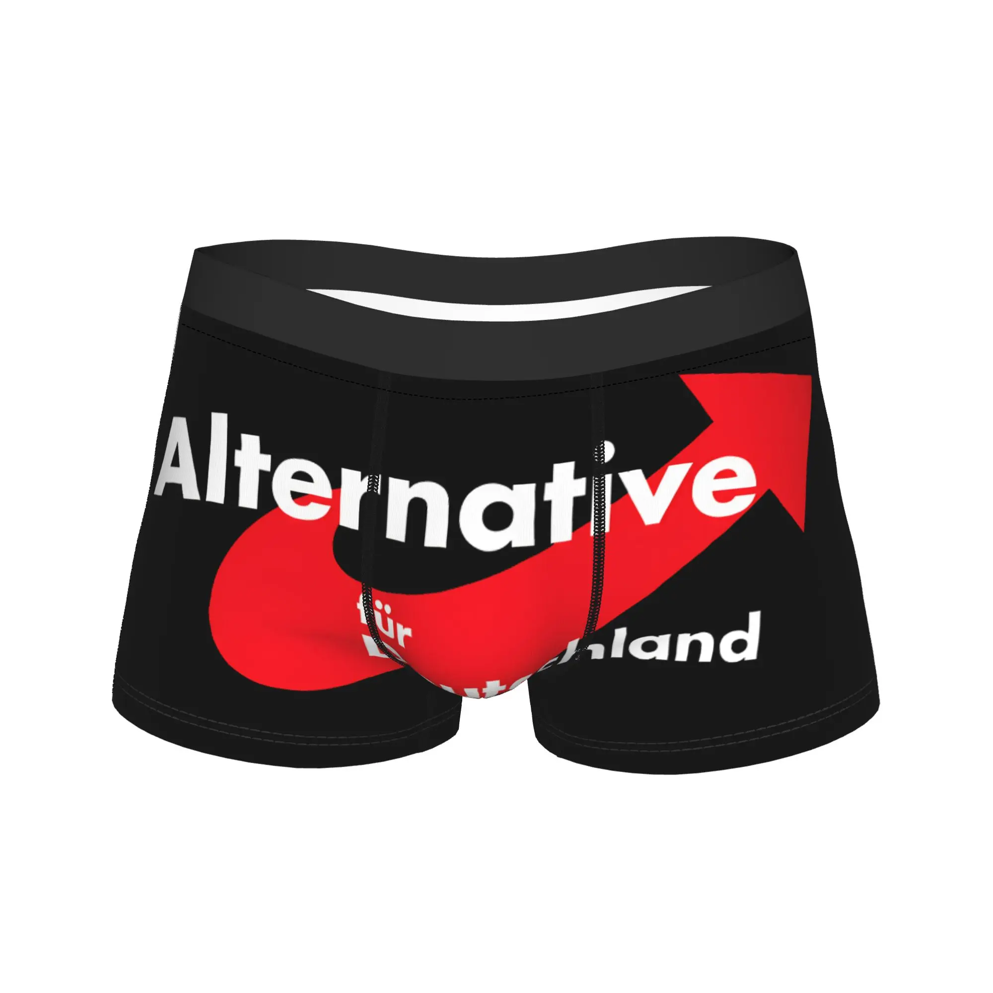 Afd Alternative Logo Underwear  Custom Boxer Shorts Hot Sale Men's Panties Classic Boxer Brief Gift