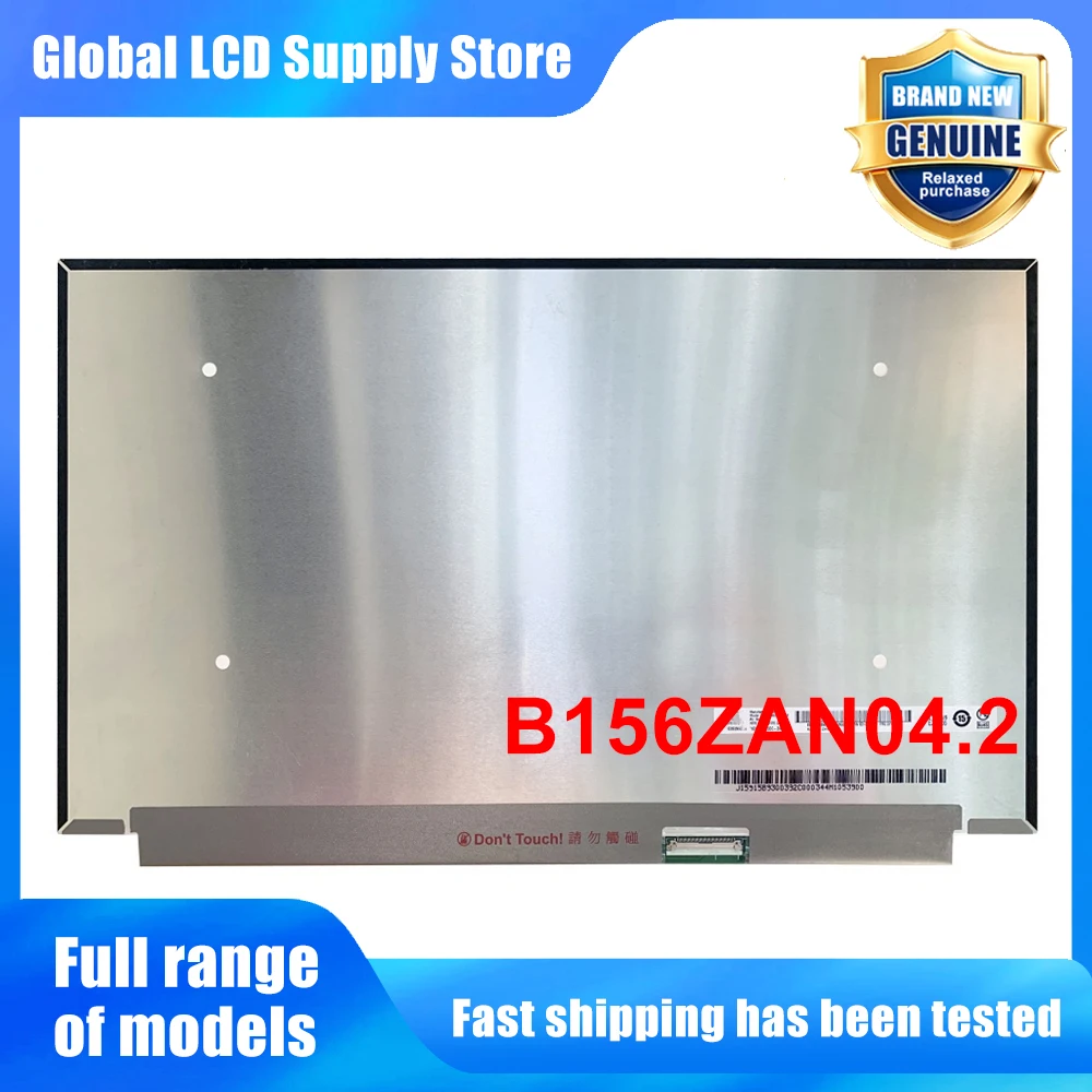 B156ZAN04.2 15.6 inch Laptop Lcd Screen Uhd 4k Ips Panel Non-touch Version Wled Backlit for Notebook Repair Replacement Assembly