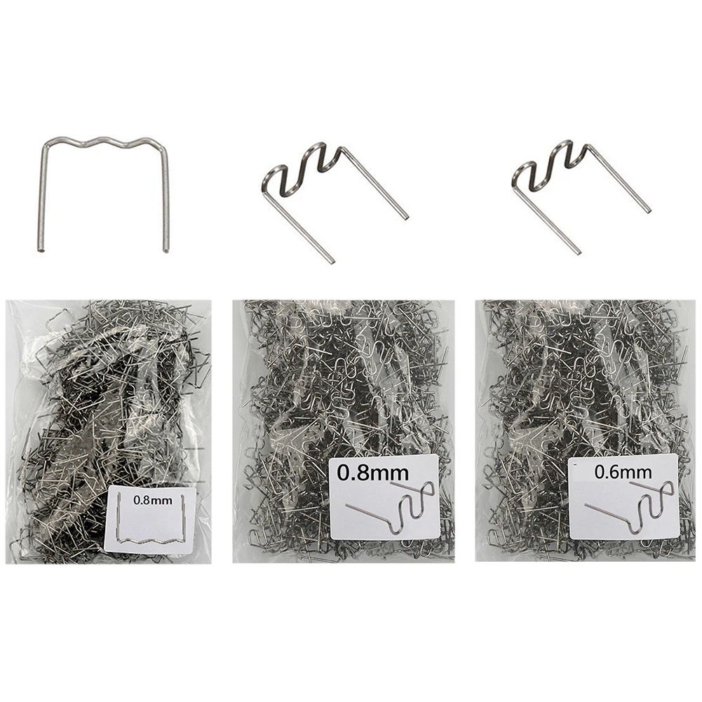 

Nylon PVC ABS Repair Car Bumper Repair 0.6mm Wave Staples 0.8mm Flat Staples 0.8mm Wave Staples Hot Stapler As Shown